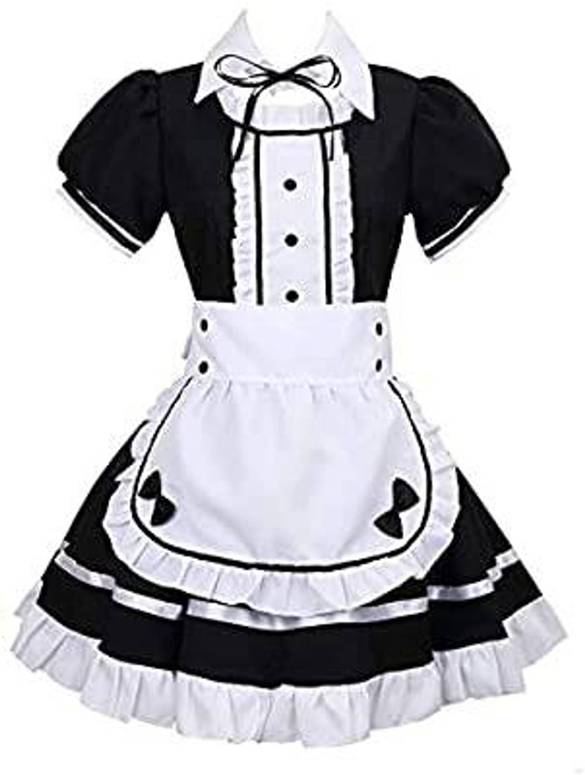 Moda vestido cosplay maid