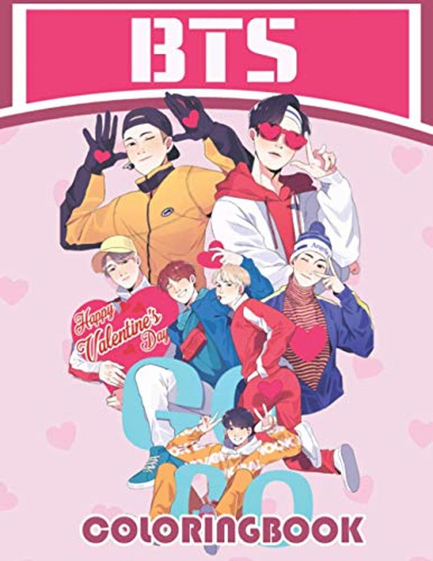 Libros BTS Happy Valentine’s Day Coloring Book: Amazing gift for All Ages and