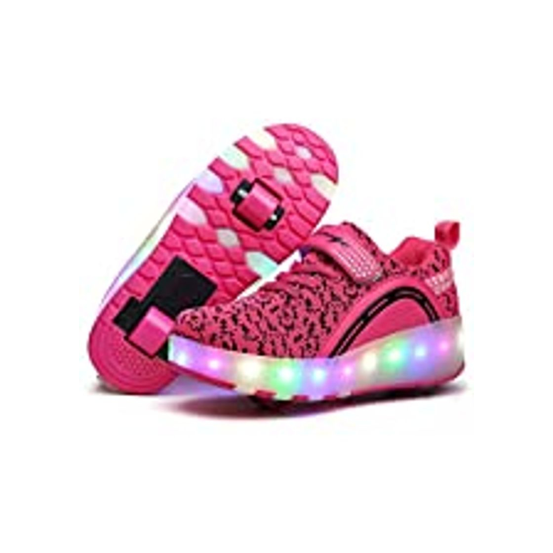 Product Unisex Recargable Led Luz Automática de Skate Zapatillas con Ruedas Zapatos Patines