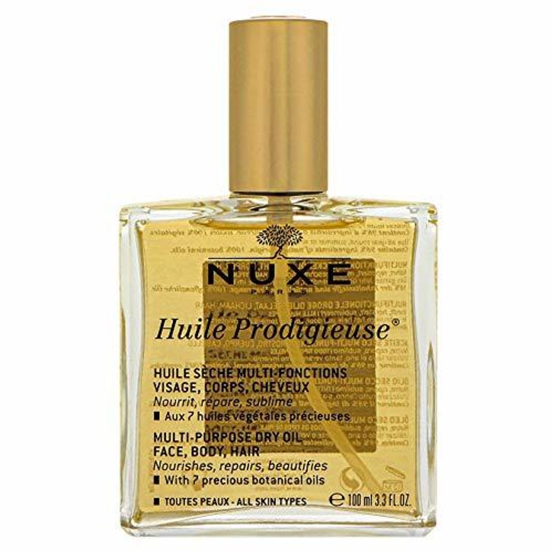 Social Nuxe - Aceite Seco Huile Prodigieuse para la piel y el pelo , 100ml