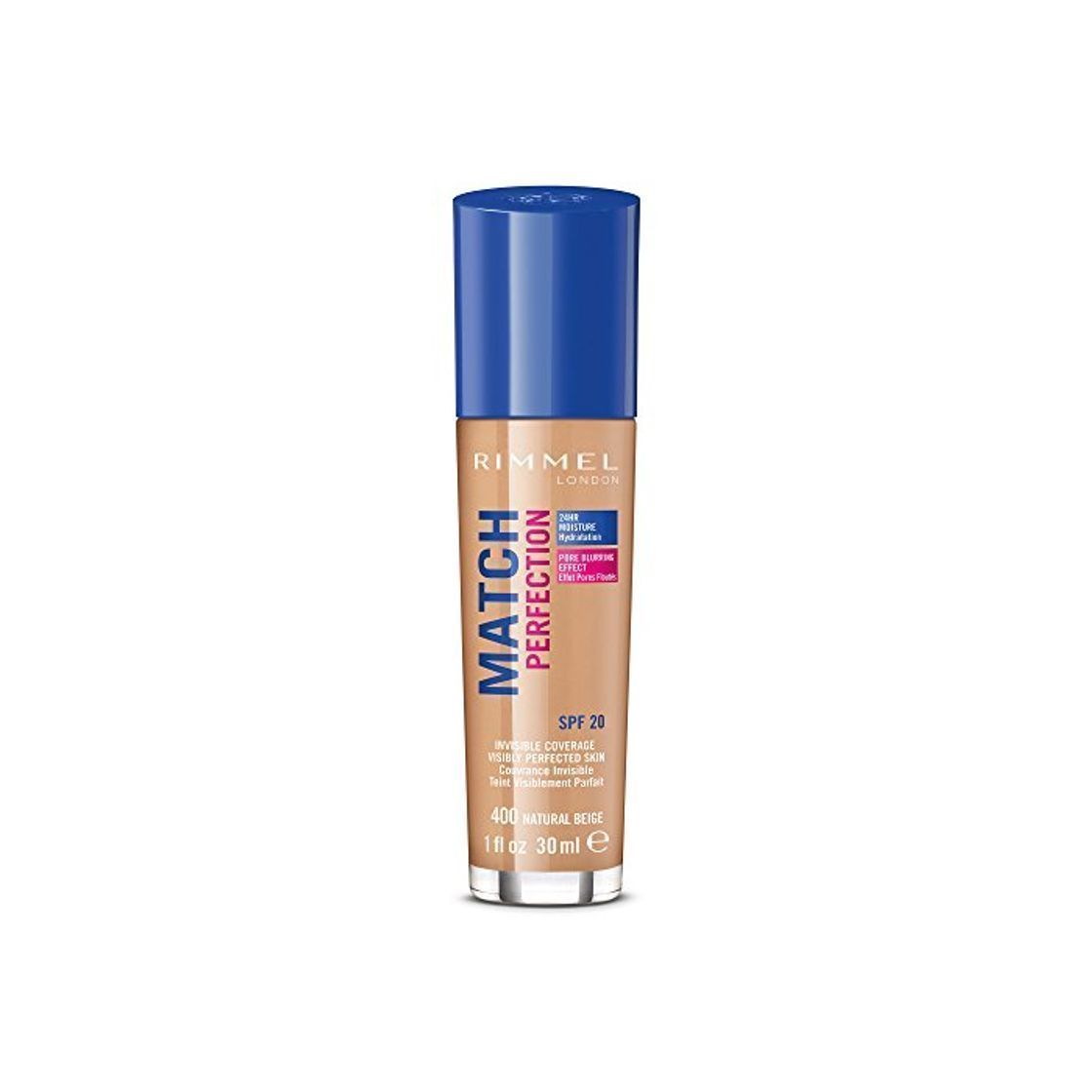 Social Rimmel London Match Perfection Foundation Base de Maquillaje Tono 400 Natural Beige
