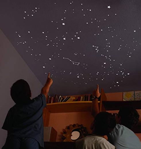 Encambio Alcrea Kit de 270 Estrellas Fluorescentes