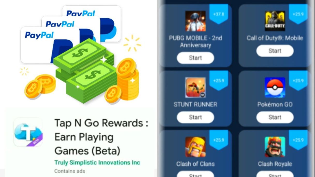 App Tap N Go Rewards : Earn Playing Games (Beta) - Apps on Google ...