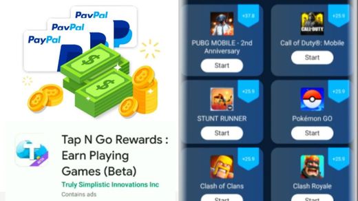 Tap N Go Rewards : Earn Playing Games (Beta) - Apps on Google ...
