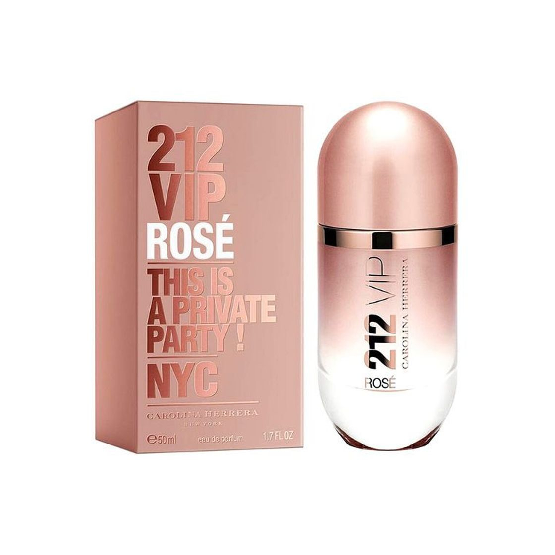 Social Carolina Herrera 212 Vip Rosé Agua de Perfume Vaporizador