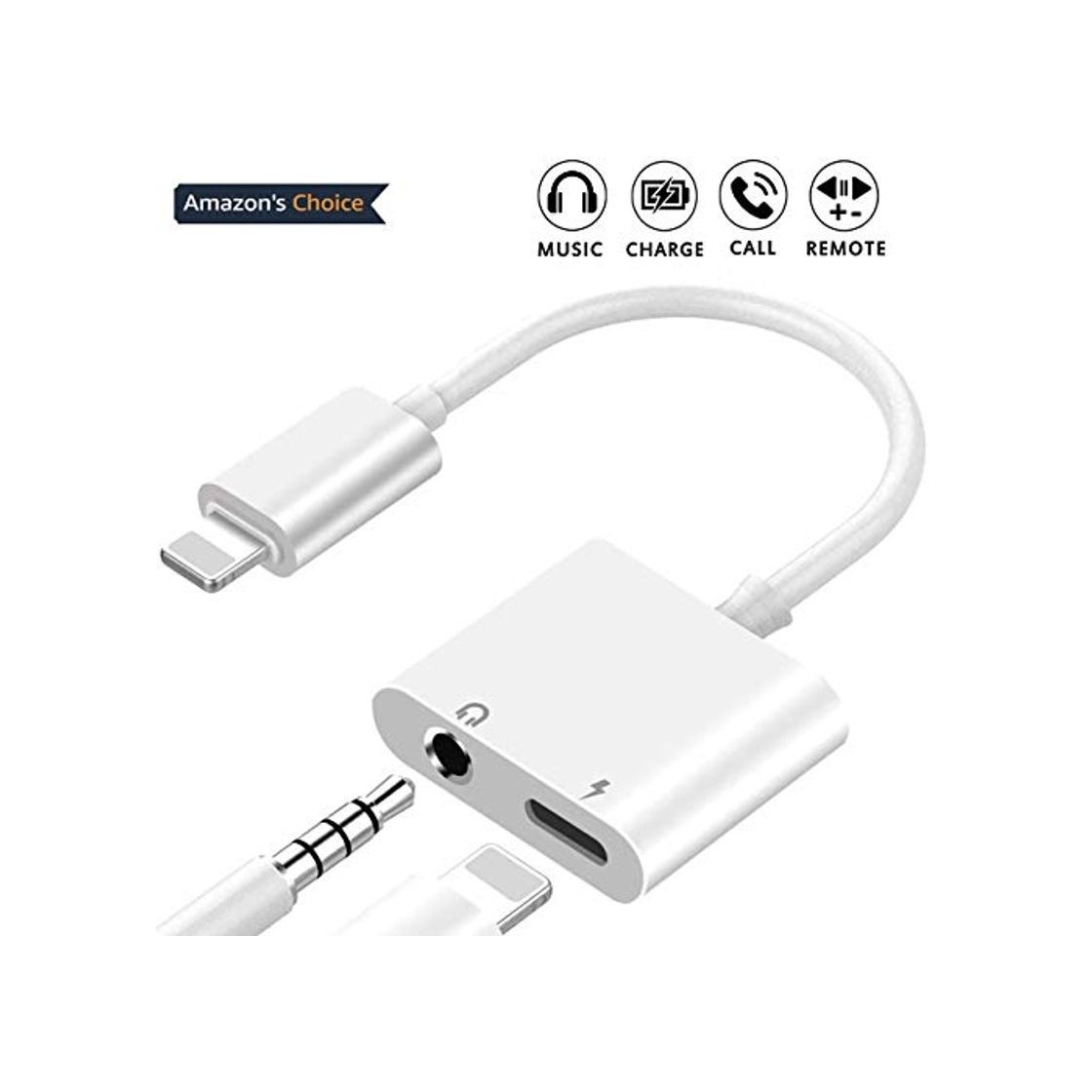 Product Adaptador de Auriculares para iPhone 11 Cable de Carga Divisor de Audio