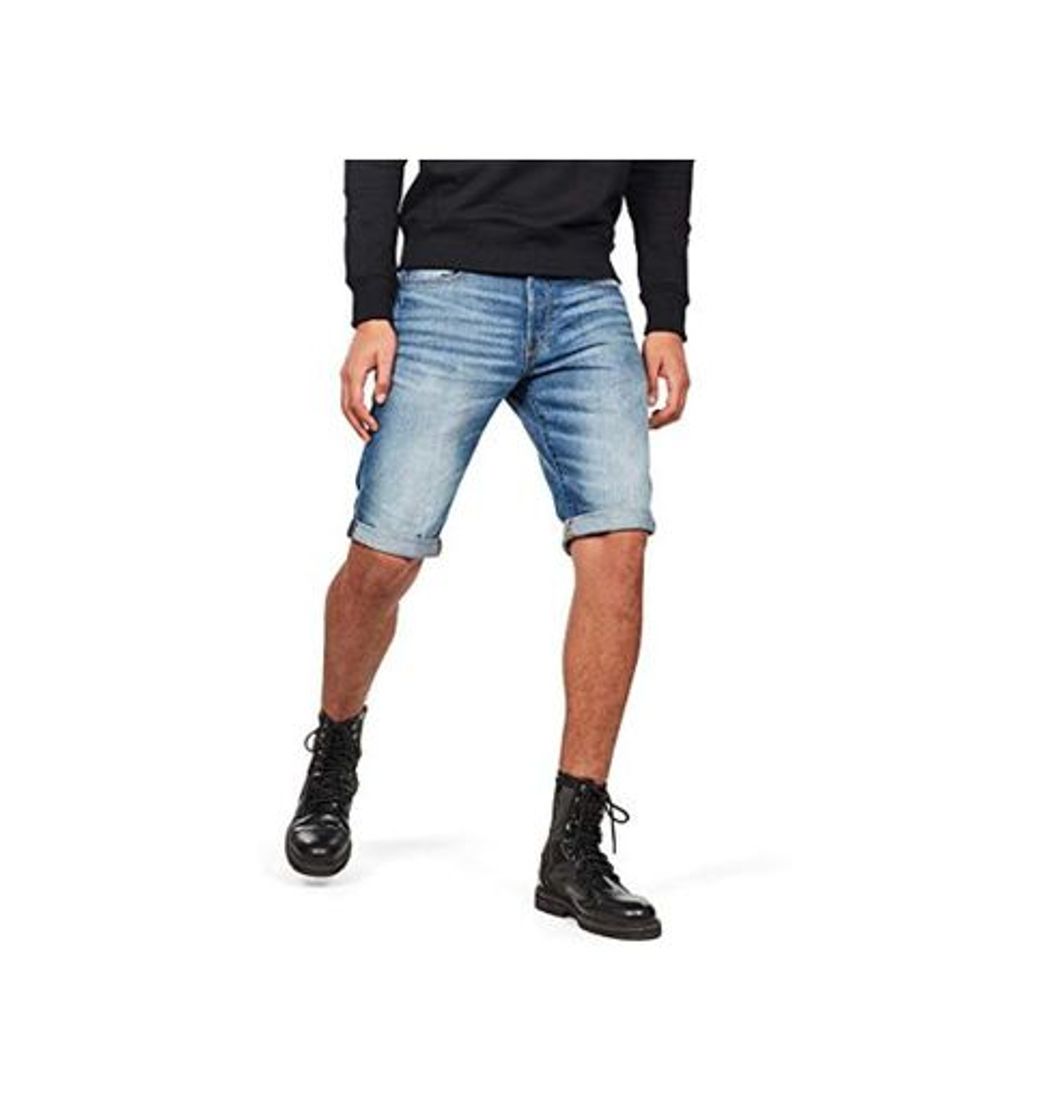 Fashion G-STAR RAW 3301 1/2 Pantalones Cortos, Azul