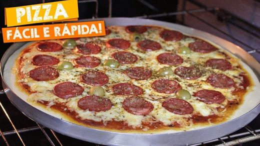 COMO FAZER PIZZA CASEIRA PERFEITA BEM FÁCIL - YouTube