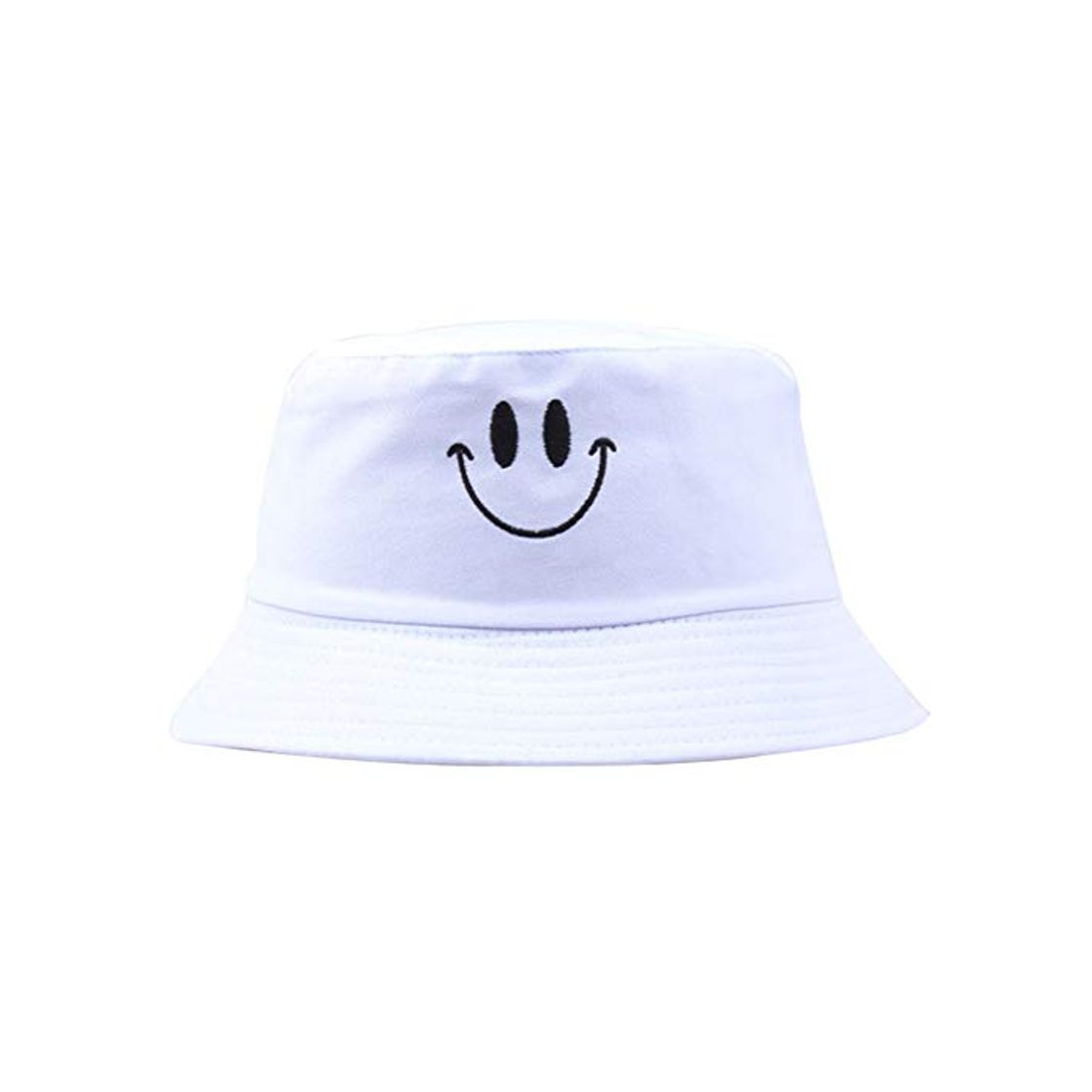 Social Unisex del Casquillo del Sombrero del Cubo del Bordado Pescador De Algodón Patrón De La Sonrisa del Casquillo De Sun Plegable Sombrero Al Aire Libre para Las Mujeres De Los Hombres