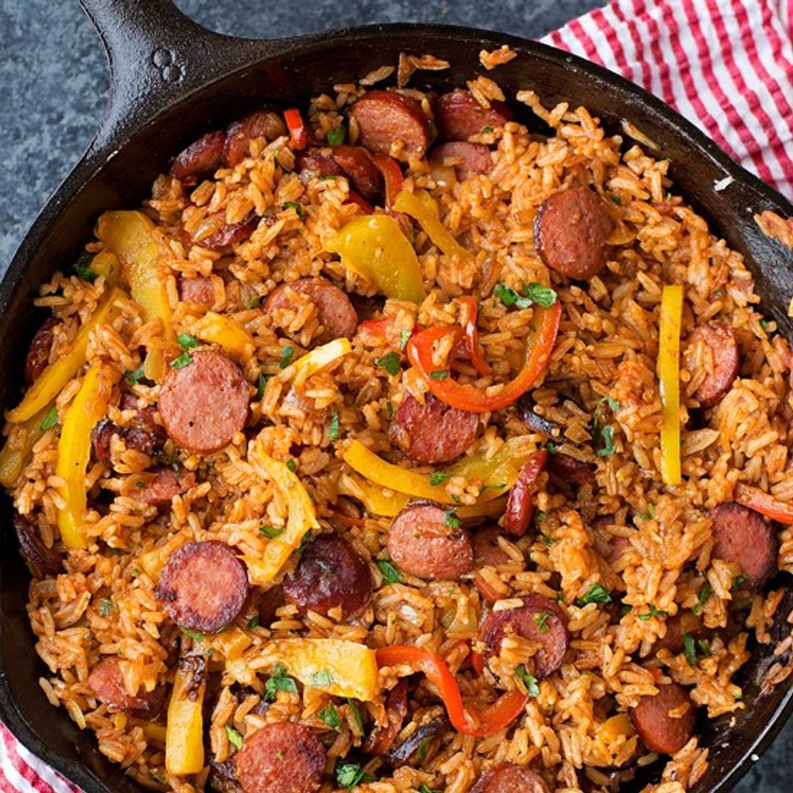 Moda Sausage, Pepper and Rice Skillet - Life Made Simple