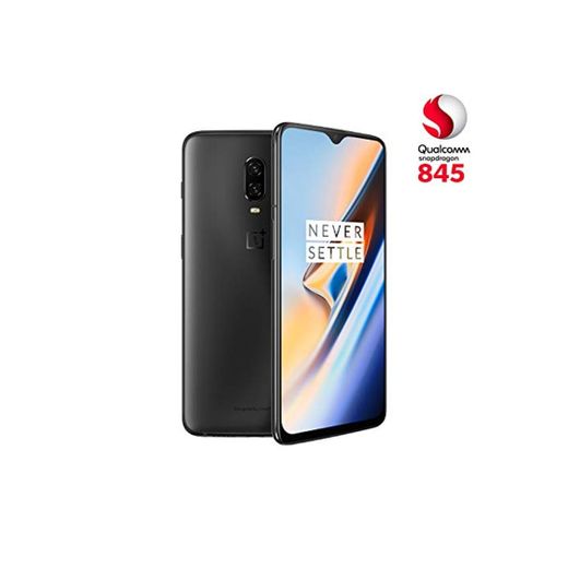 OnePlus 6T - Smartphone 8GB+128GB, color negro