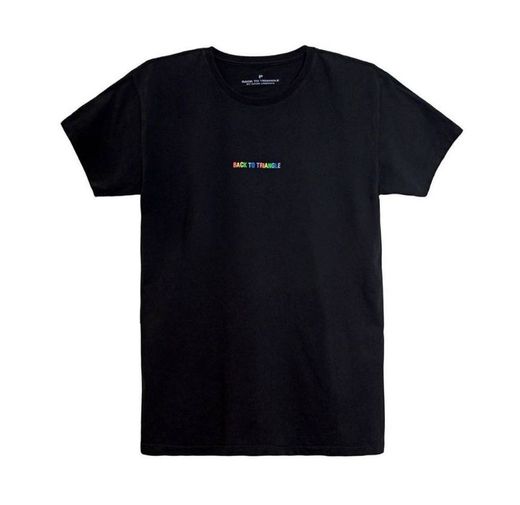Camiseta back to triangle Rainbow