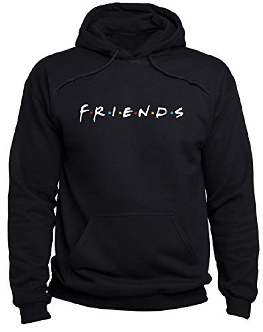 EUGINE DREAM Friends Logo Friends Sweatshirt Unisex Sudadera con Capucha Negro M