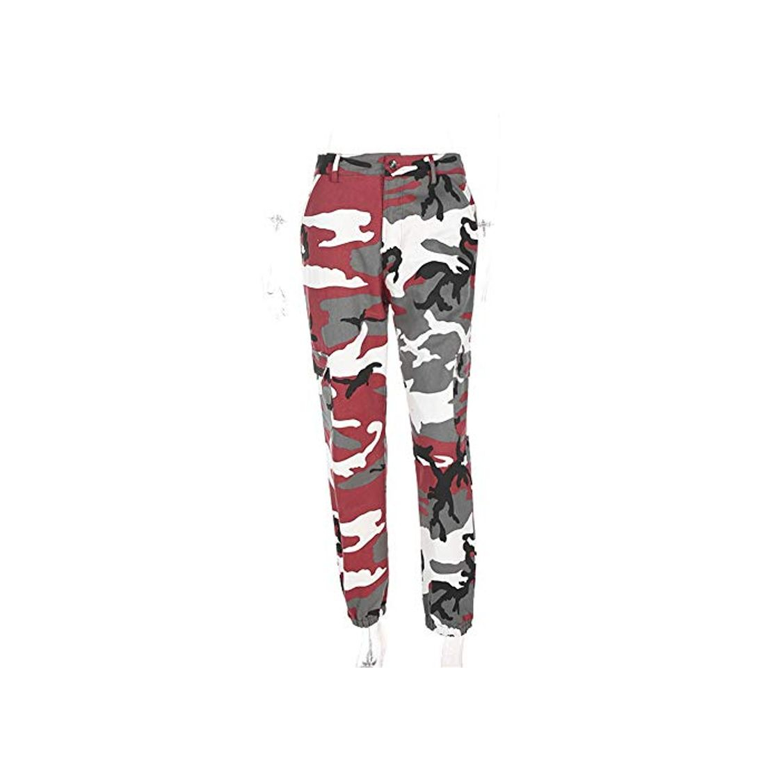 Fashion Pantalones casuales para mujer Pantalones de carga de las mujeres Junior Girls Casual Camo Skinny Pantalones largos de chándal Deportes ocasionales Harem Baggy Hip Hop Pantalones de baile de rock Pant