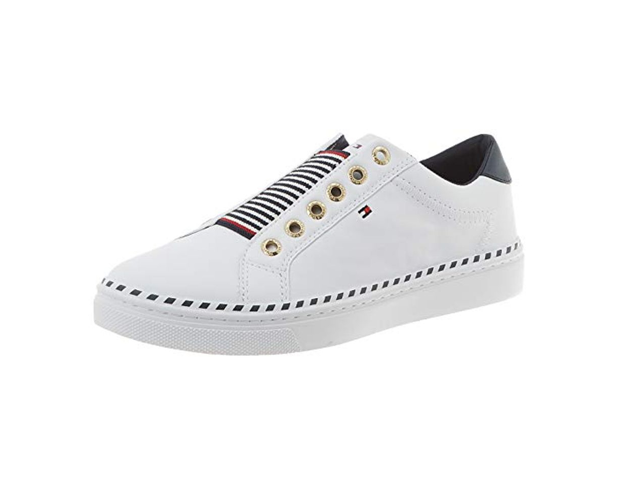 Producto Tommy Hilfiger Tommy Elastic City Sneaker, Zapatillas para Mujer, Blanco