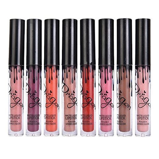 Vococal - Kit de 8 Color Brillo Labios,Belleza Maquillaje Labios para Mujer