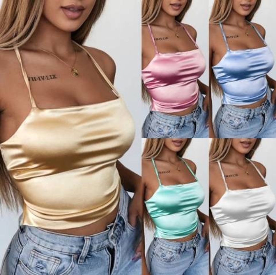 Fashion Low Cut Halter Top