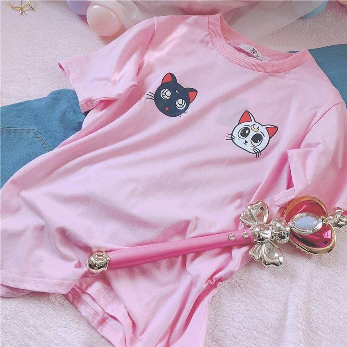 Fashion T-shirt Sailor Moon🧙‍♀️🐱🌒🌙🌈🌠