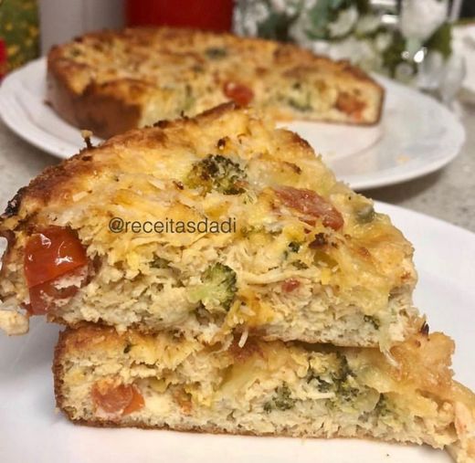 Torta salgada low carb