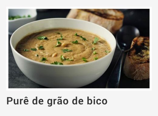 Purê de grão de bico