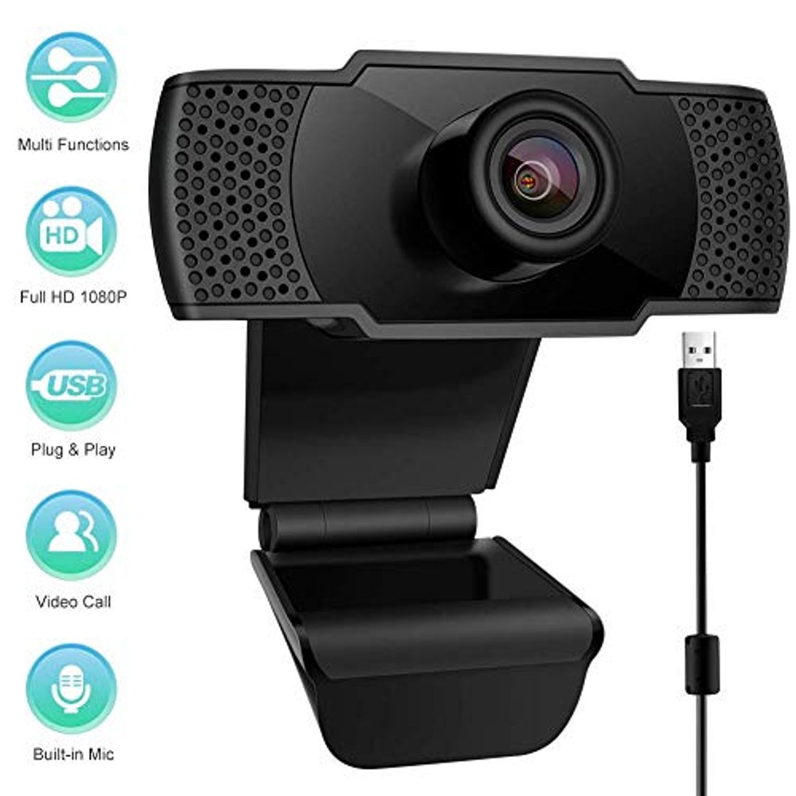 Producto swonuk 1080P Webcam Micrófono