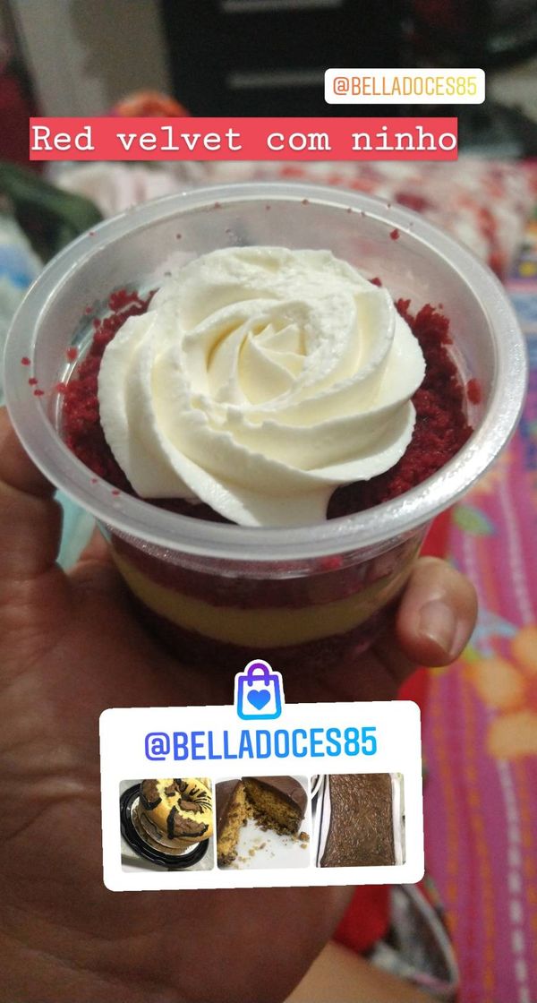 Moda Bolo de pote Red Ninho