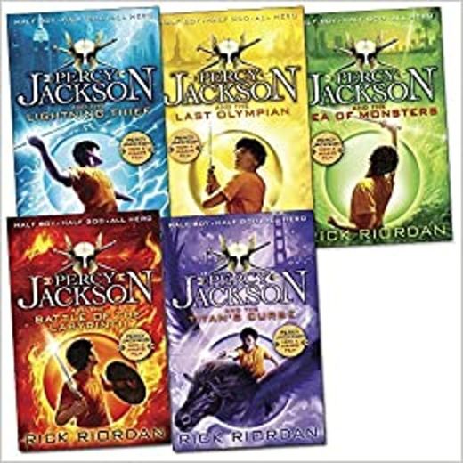 Percy Jackson Rick Riordan 5 Books Collection Pack Set(Percy Jackson and the