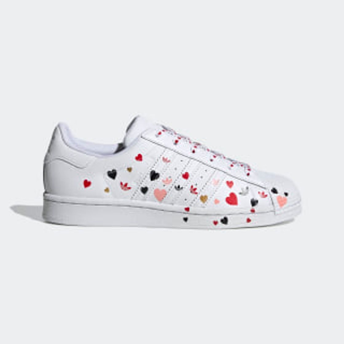 Fashion Women's Superstar White & Pink Shoes With Hearts | adidas US