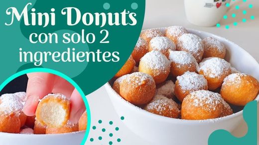 MINI donuts CON SOLO 2 INGREDIENTES 