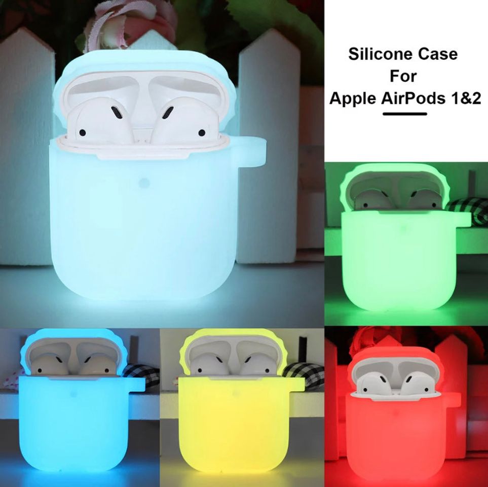 Producto Funda airpods que brilla en la oscuridad