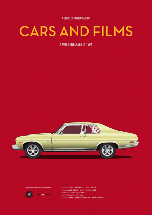 Moda Cars And Films// A series of posters about cars and films ...