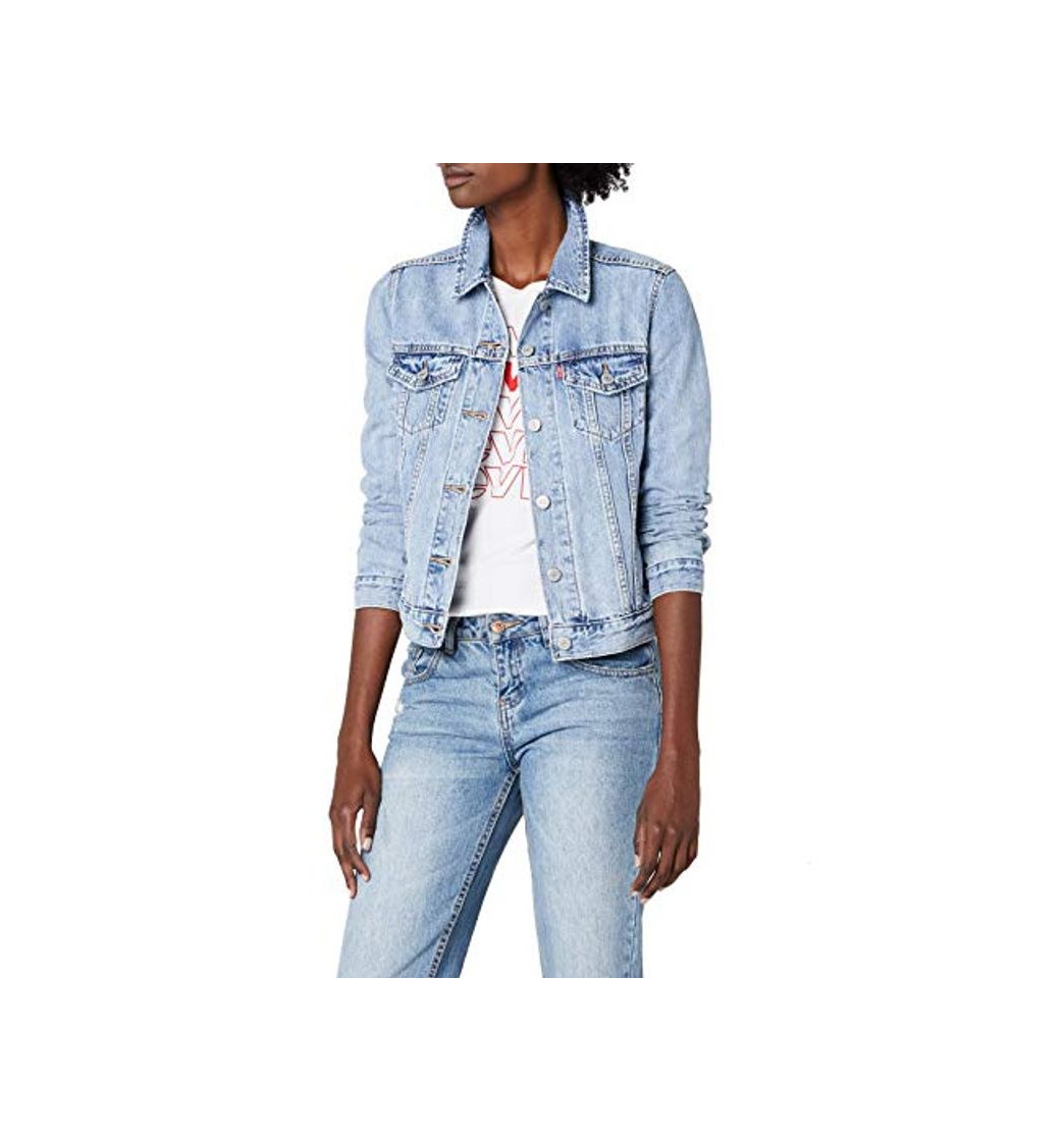 Social Levi's Original Trucker, Chaqueta Vaquera para Mujer, Azul