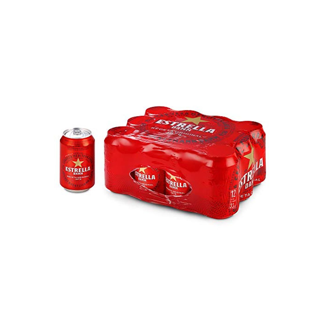 Product Estrella Damm Cerveza - Paquete de 12 x 33 cl - Total