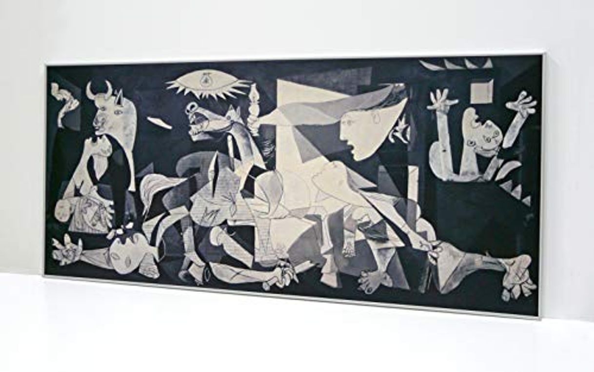 Product BaikalGallery GUERNICA Cuadro Enmarcado TAMAÑO 60X130cm - Moldura de Aluminio Plata Mate