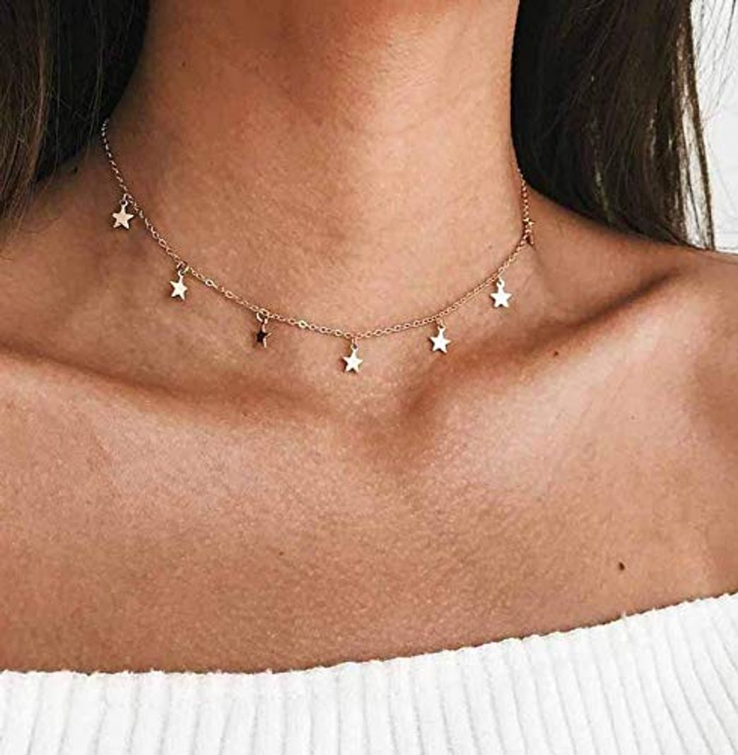 Social Jovono - Gargantilla de moda con estrella para cumpleaños, amistad, joyería para
