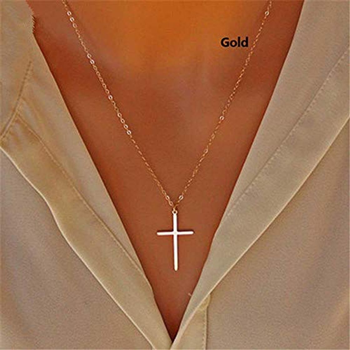 Social Jovono Collar Bohemio con Cruz Colgante para Cumpleaños Amistad Joyería Día de