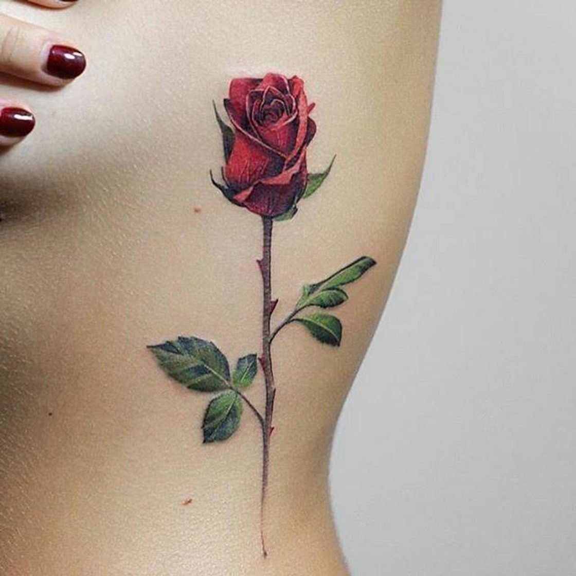 Moda Tatoo com rosas 