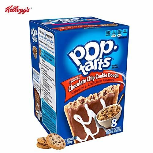 Kellogg's Frosted Chocolate Chip Cookie Dough Pop Tarts 400g