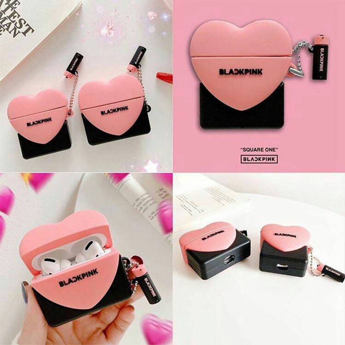 Producto Caixa de Airpods Blackpink coração 