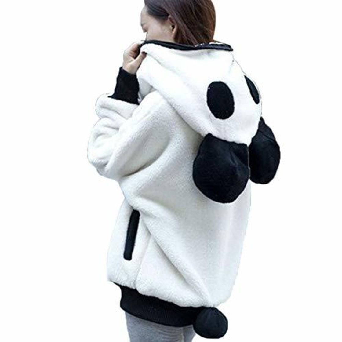 Social Overdose Lindo Oso Oreja Panda Invierno CáLido con Capucha Capa Mejor Venta