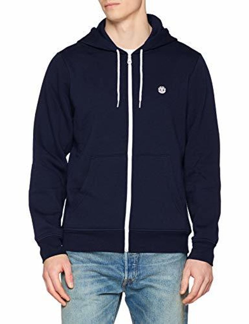 Social Element Cornell Classic Zh Sudadera con Capucha y Cremallera, Hombre, Azul