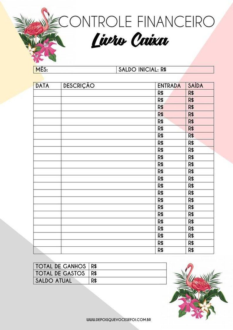 Moda Planner financeiro