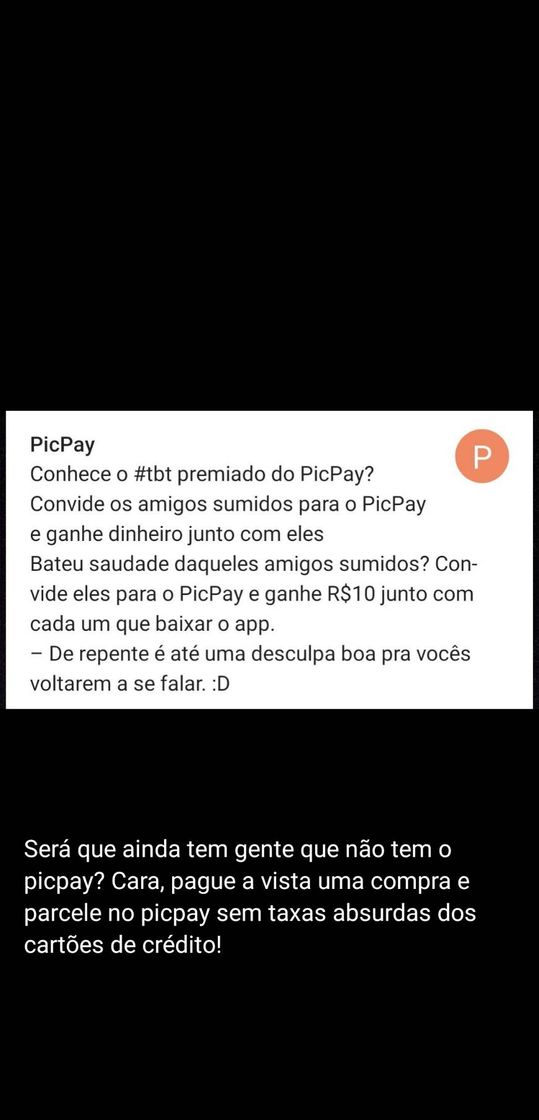 Fashion Ganhe com Picpay!