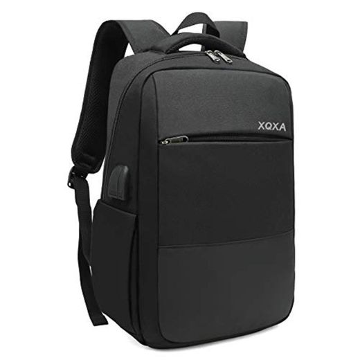 XQXA Mochila Unisex Impermeable para Ordenador Portátil de hasta 15.6 Pulgadas