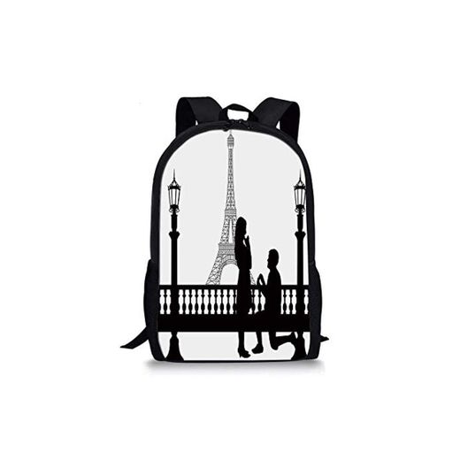 HOJJP ñ mochila escolar von ruedas Letter X Stylish School Bag