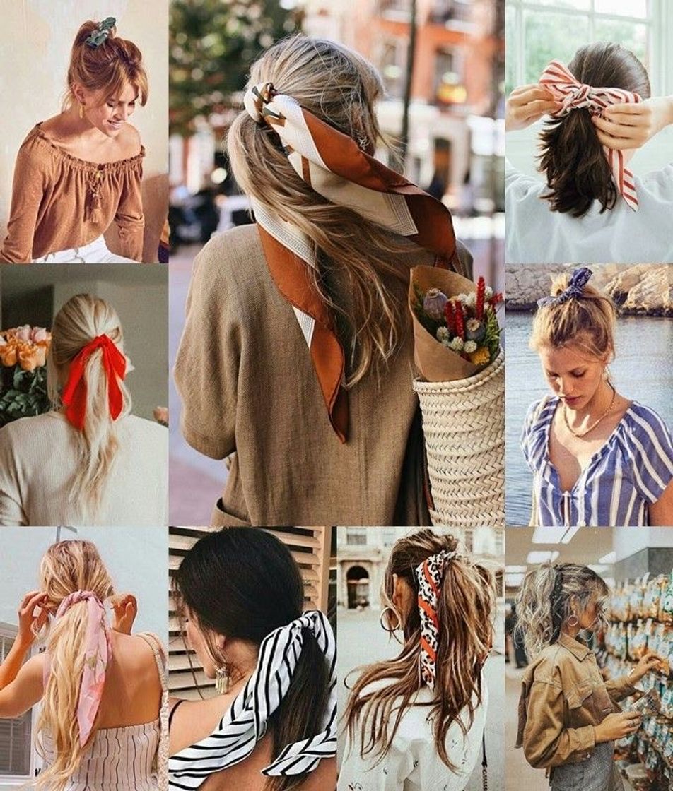 Social Lenço no cabelo 