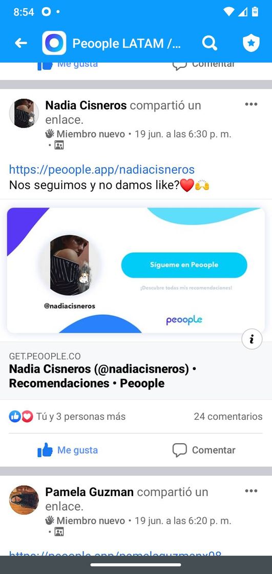 Moda Grupo de Facebook de Peoople