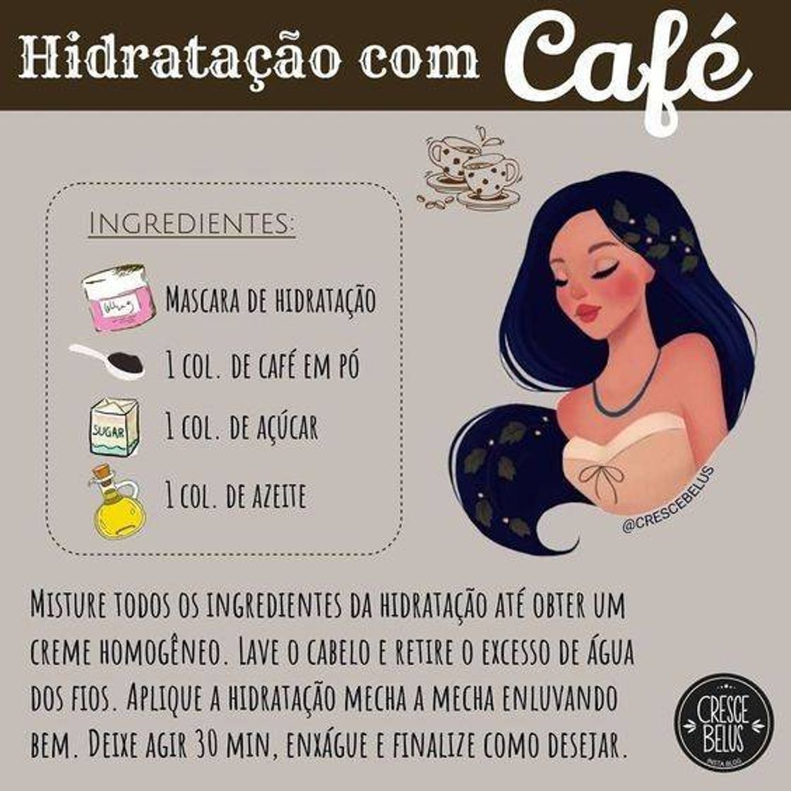 Moda Hidratação com café 