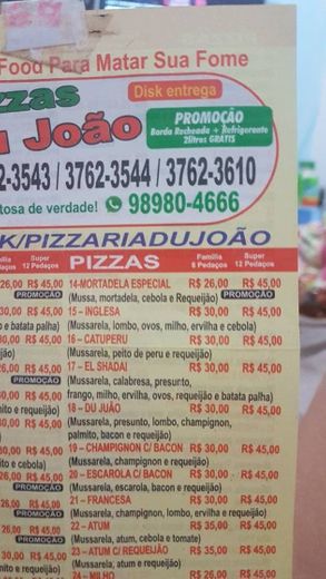 Pizzas e Lanches Du João