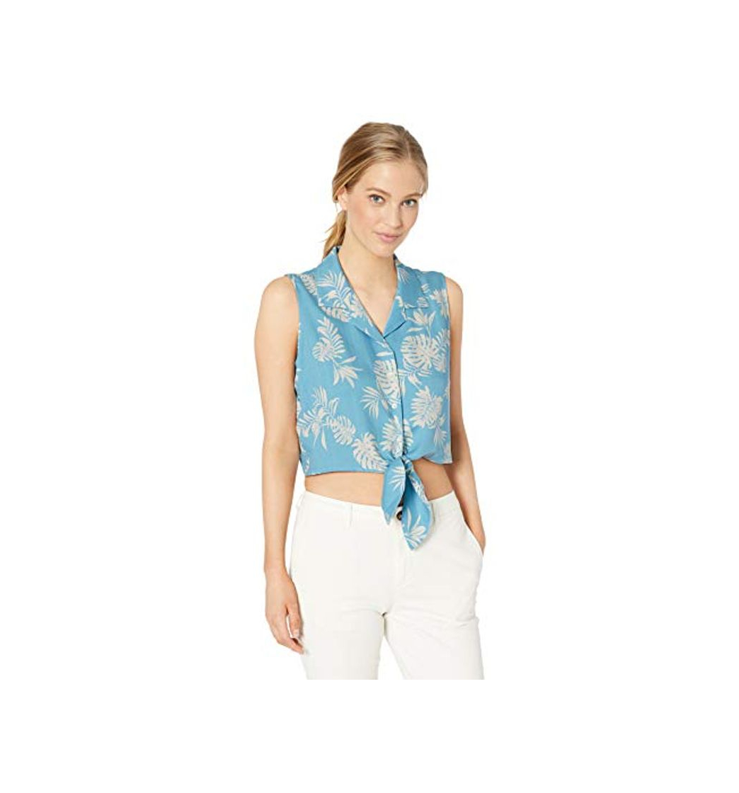 Producto Marca Amazon - 28 Palms - Blusa hawaiana de seda/rayón con corte